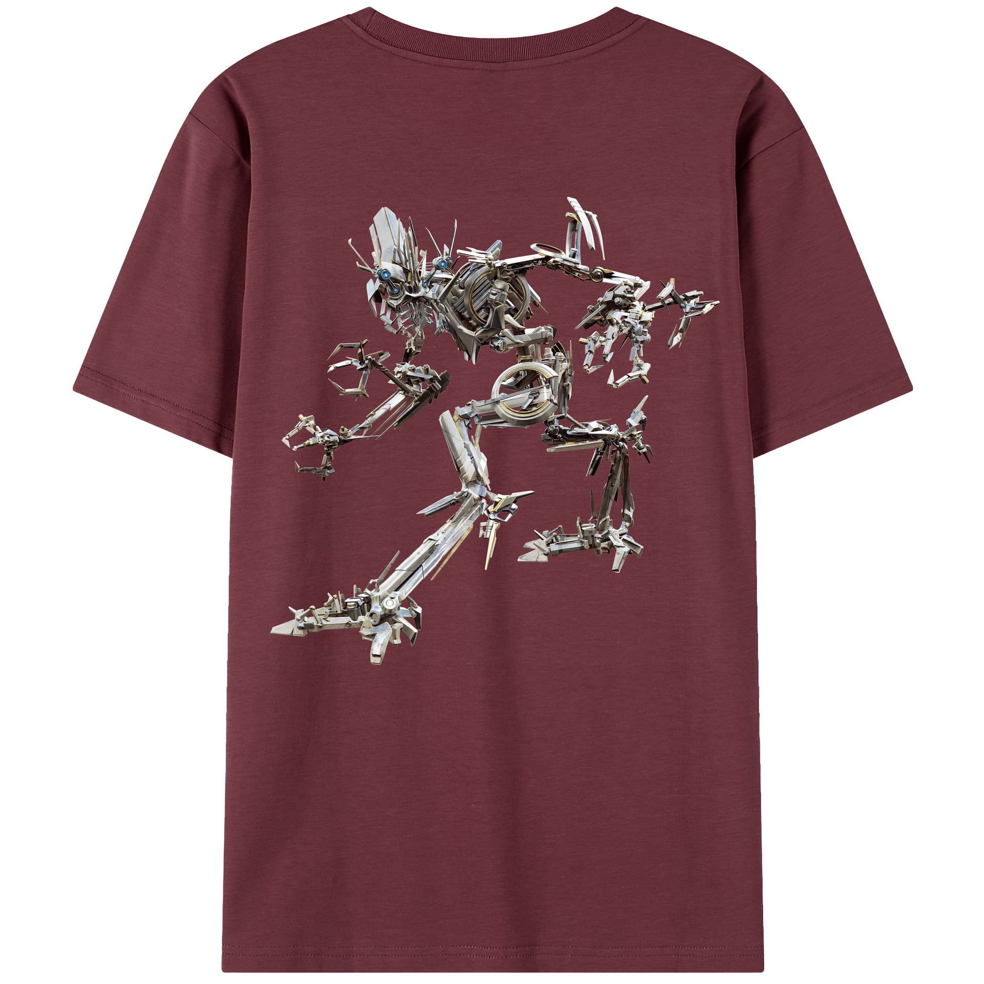 （画像用） Transformers トランスフォーマー 綿100％半袖Tシャツ（背面プリント）